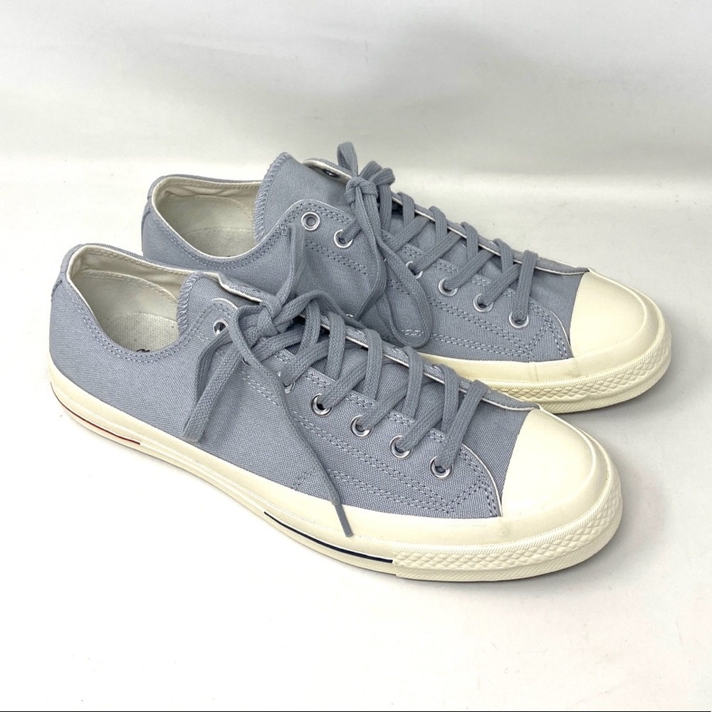 Converse Chuck 70 Shoes Men's Low Top Wolf Grey Canvas Size Sneakers 160496C - Picture 2 of 10